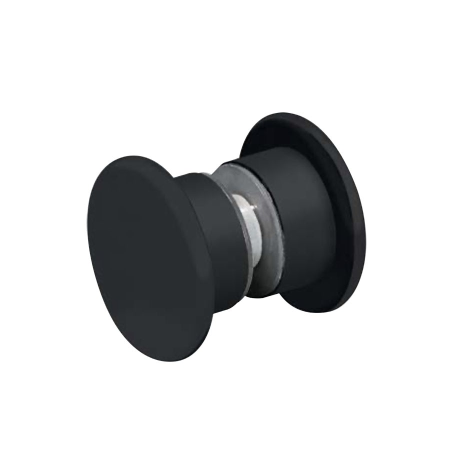 deurknop voor glazen douchedeur - mat zwart RAL9005